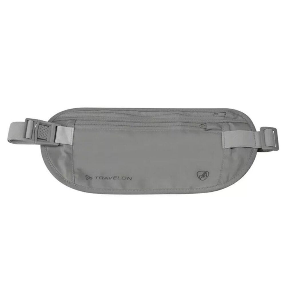 New Travelon Gray RFID Blocking Undergarment Waist Pouch Gray bag new - Picture 10 of 11